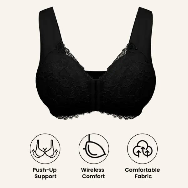 🏆LAST DAY SALE 49% OFF - Front Closure 5D Shaping Wireless Support Bra