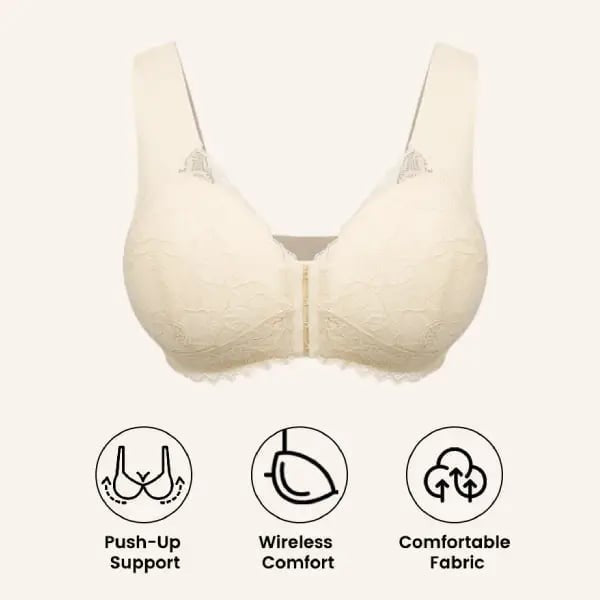 🏆LAST DAY SALE 49% OFF - Front Closure 5D Shaping Wireless Support Bra