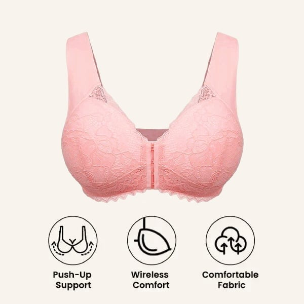 🏆LAST DAY SALE 49% OFF - Front Closure 5D Shaping Wireless Support Bra