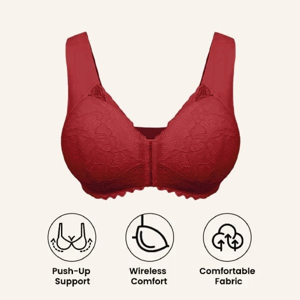 🏆LAST DAY SALE 49% OFF - Front Closure 5D Shaping Wireless Support Bra