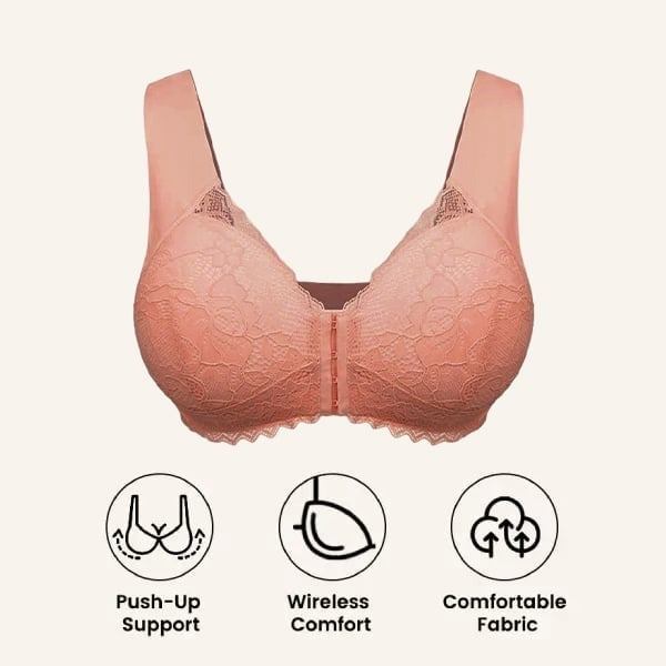 🏆LAST DAY SALE 49% OFF - Front Closure 5D Shaping Wireless Support Bra