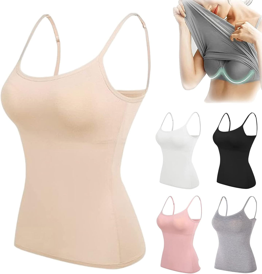 🎁SALE 50% OFF-Women’s Camisole With Built In Padded Bra Vest 💕