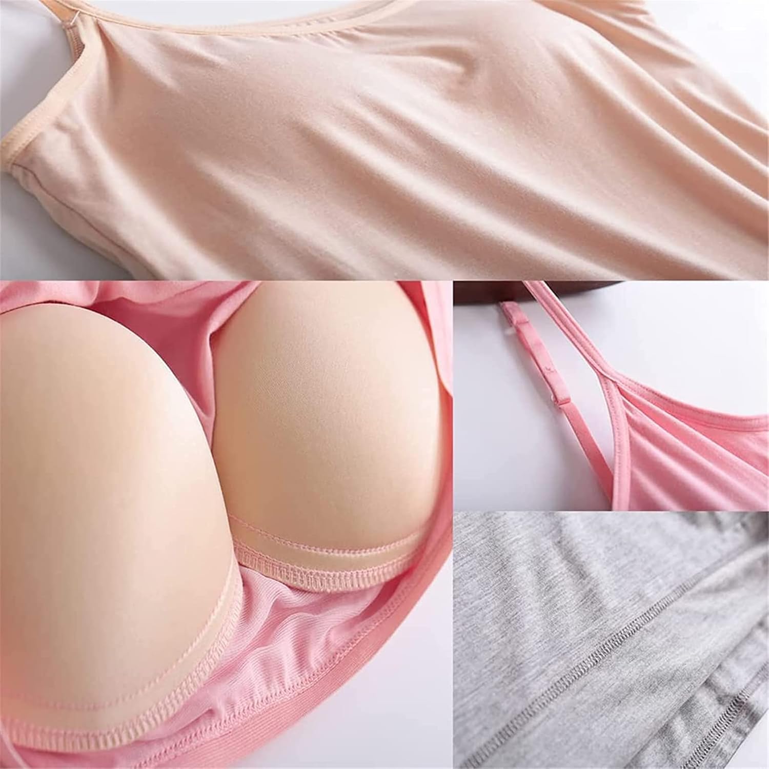 🎁SALE 50% OFF-Women’s Camisole With Built In Padded Bra Vest 💕